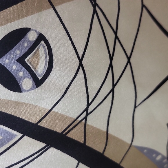 HALE BOB Black Cream Floral Boat Neck 3/4 Sleeve Mini Dress - Picture 11 of 12